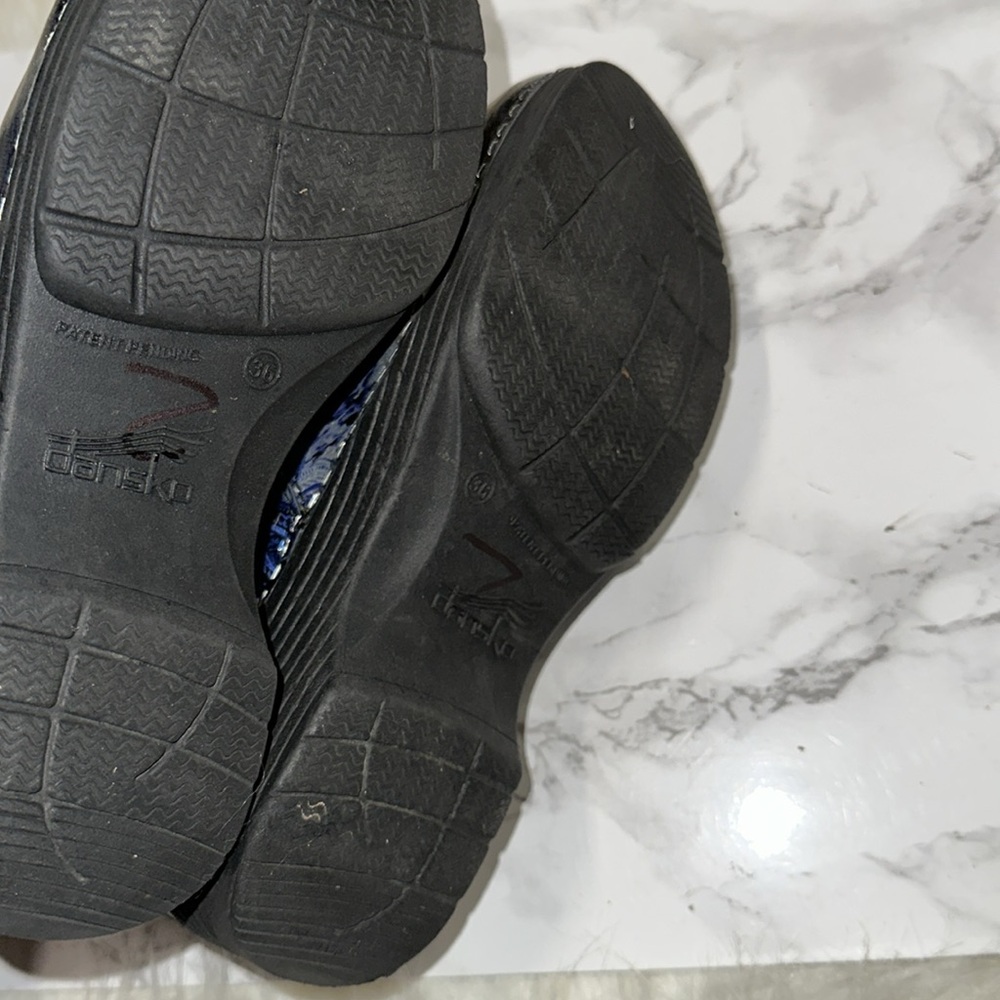 Dansko Blue Artistic Mules - Picture 9 of 11